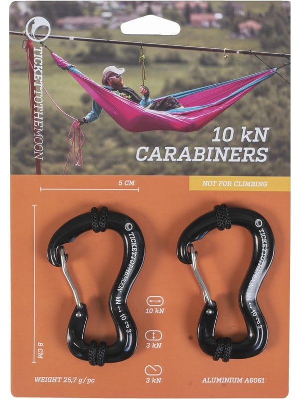 Ticket To The Moon Tttm Pair Of Aluminium A-6061 Carabiners - Karabinhage