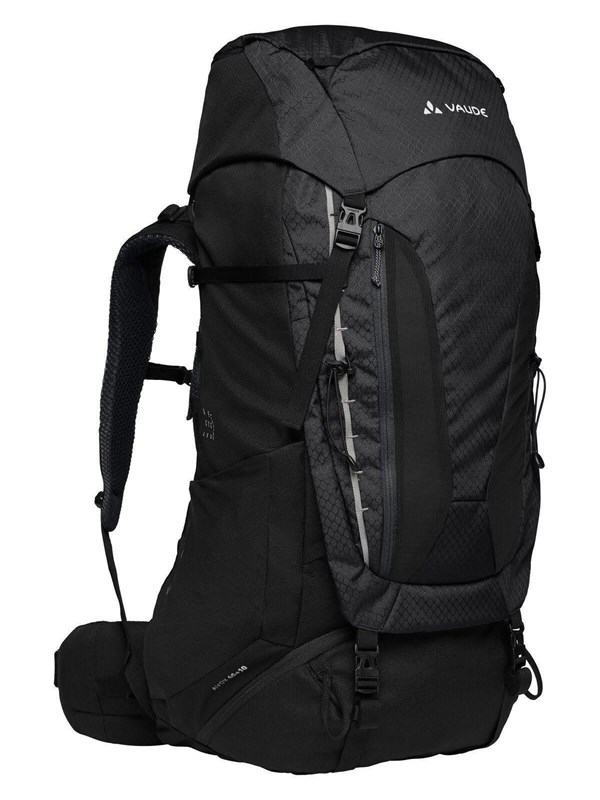 VAUDE Avox 65+10, Top, Vandring, Vandring, Sort, Polyester, Polyurethan (PU), Polyamid (PA), Polyurethan, 200 D