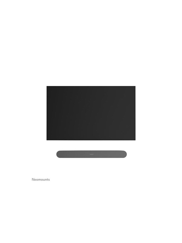Neomounts WL30-724BL1 mounting kit - for sound bar - easy installation - black - Maks 2 kg - Maks størrelse
