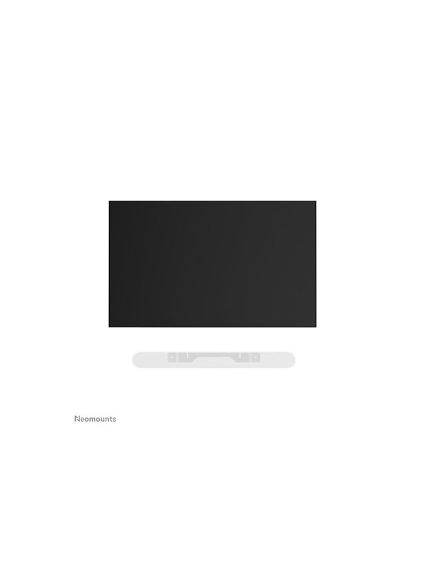 Neomounts WL30-724WH1 mounting kit - for sound bar - easy installation - white - Maks 2 kg - Maks størrelse