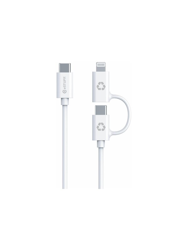 eSTUFF INFINITE - USB-C cable kit - USB-C to Lightning USB-C - 1 m