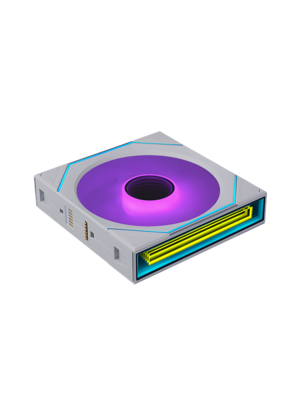 Lian Li UNI FAN SLINF FLEX 120 Reversed - Kabinet køler - 120mm - Hvid med RGB LED lys - 31 dBA