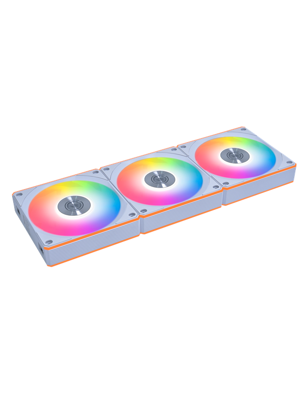 Lian Li UNI FAN CL FLEX 120 (3-pack) - Kabinet køler - 120mm - Hvid med RGB LED lys - 30 dBA