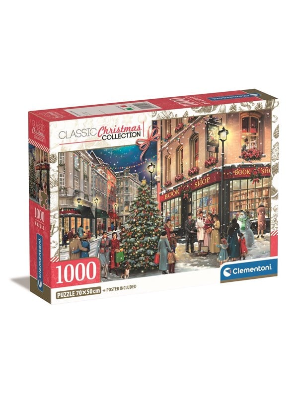 Clementoni HQC Jigsaw Puzzle: A Christmas Stroll 1000 pieces 2D Puslespil