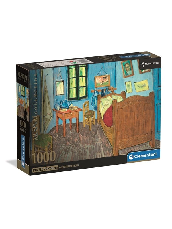 Clementoni Musée d'Orsay Jigsaw Puzzle: Bedroom in Arles 1000 pieces 2D Puslespil