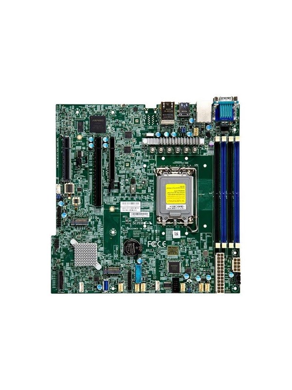 Supermicro X13SCH-F serverbundkort Intel C226 LGA 1700 micro ATX med DDR5 ECC og 3 x LAN