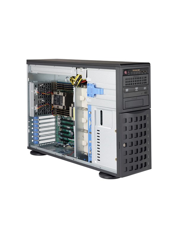 Supermicro SC745 BAC-R1K23B Tårn Udvidet ATX 1200Watt Strømforsyning Sort