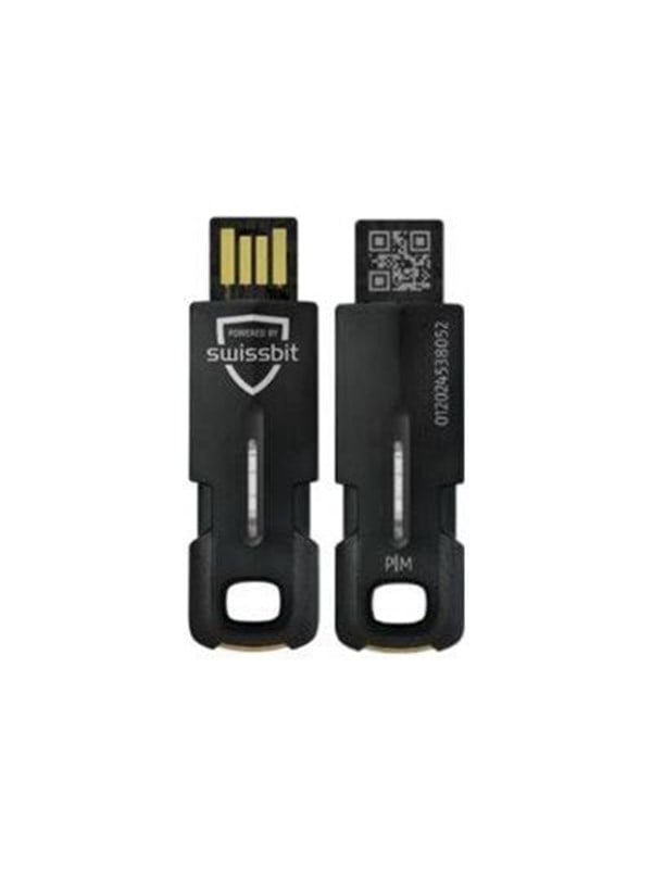 Swissbit iShield Key 2 PRO - Sikkerhedsnøgle (USB-A, NFC) - sort