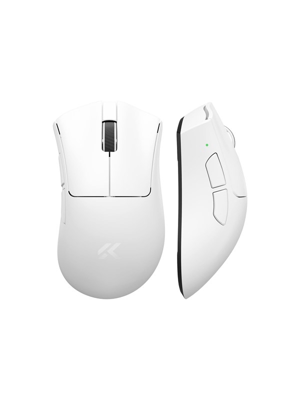 MCHOSE V7 Lightweight Ergonomic Wireless - Gaming Mus - Optisk - 6 knapper - Hvid