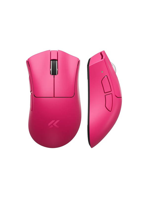 MCHOSE V7 Lightweight Ergonomic Wireless Berry Red - Gaming Mus - Optisk - 6 knapper - Rød