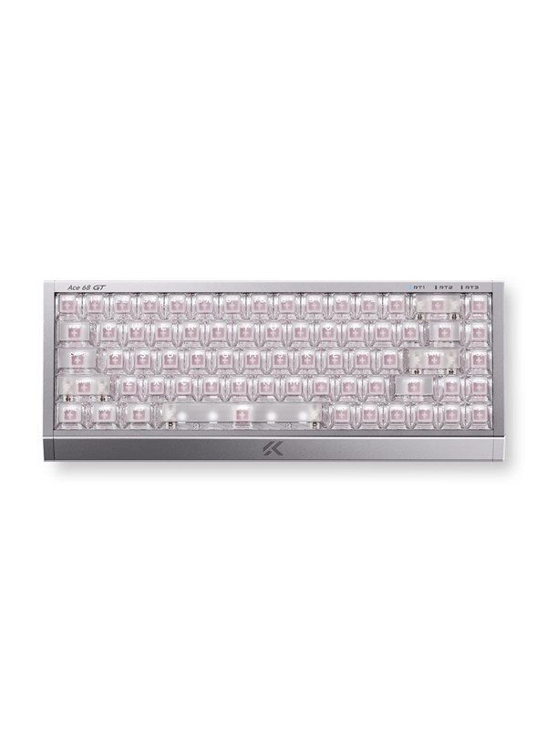 MCHOSE Ace 68 GT Mount Tai Magnetic Hall Effect (Aero Silver) - Gaming Tastatur - Uden Numpad - Amerikansk engelsk - Sølv