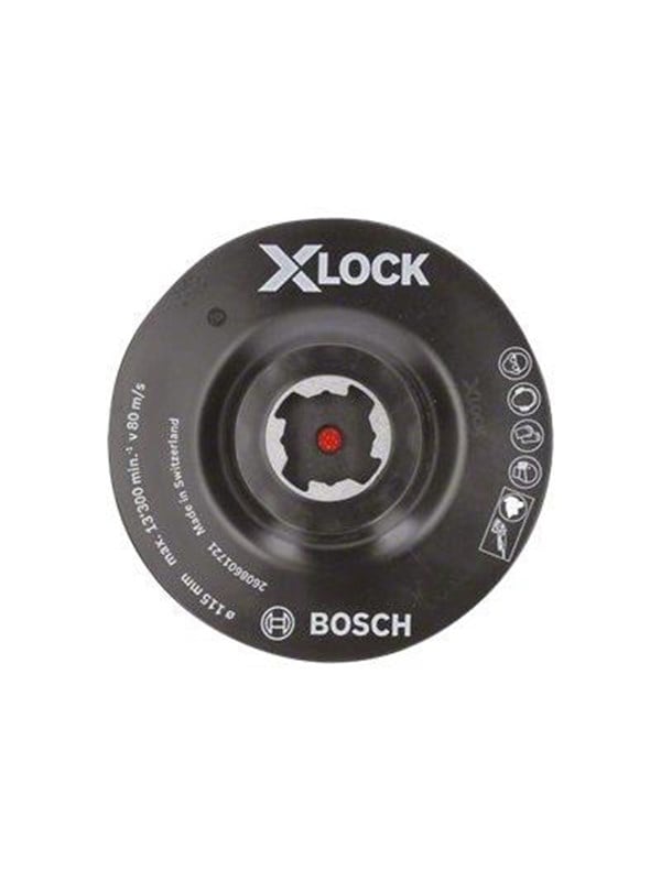 Bosch X-LOCK-bagskive med velcro, 115 mm