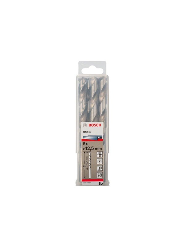 Bosch Metalbor HSS-G S 12.5x151mm 5stk - 2608595082