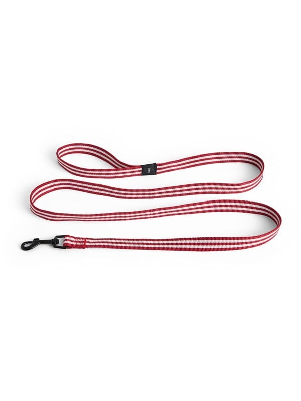 Hay - Dogs Leash Flat - S/M - Red and white stripe