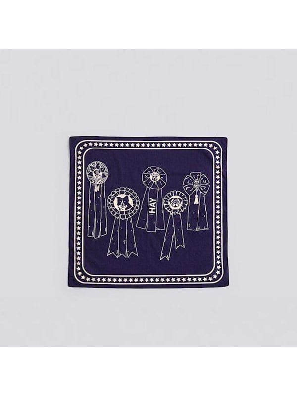 Hay zzHAY - Recycled Dogs Scarf 55 x 55 (Dark Blue)
