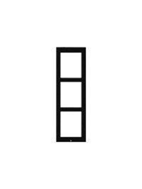 2N IP Verso Overflademonteringsramme (3 moduler) Sort