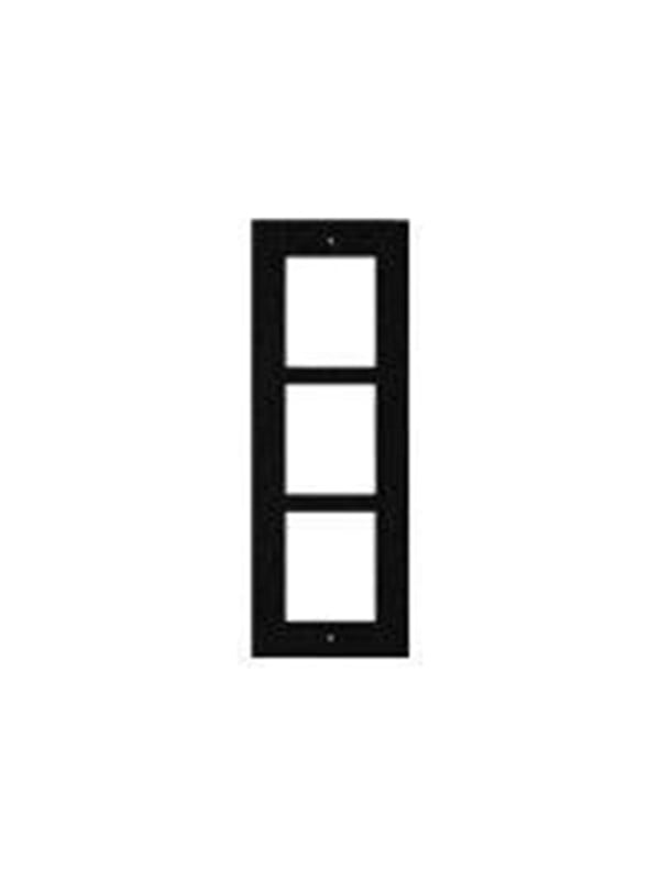 Frontpanel 2N IP Verso 9155013B til indbygningsramme - 3 moduler, sort