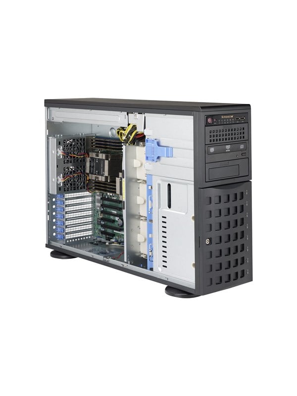 Supermicro SC745 BAC-R1K23B-SQ - Kabinet - Tower - Sort