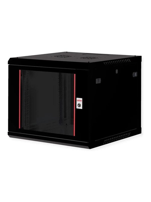 Vægmonteret 19" rackskab ROLINE Basic Plus 9U 600 x 600 mm - sort