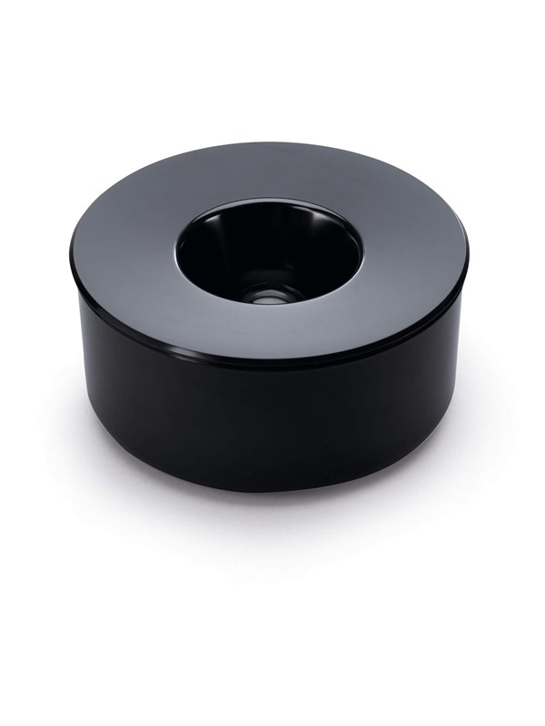 Askebæger Kulan sort Ø130mm H60mm