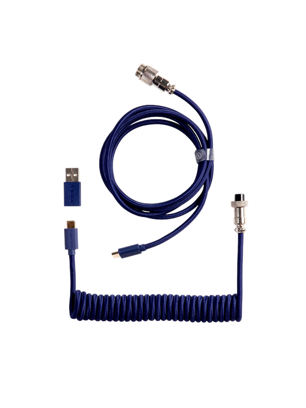Keychron Spiralformet Aviator USB 8K kabel med lige stik ()