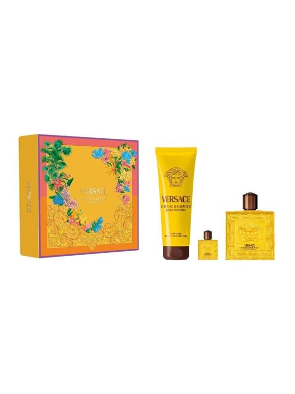 Versace Eros Energy Eau De Parfum 100ml Shower Gel 150ml After Shave Balm 5ml