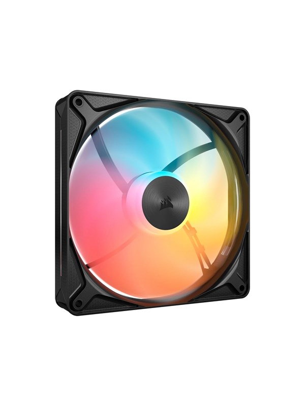 Corsair RS140 II ARGB - Kabinet køler - 140mm - Sort med 2 farvet LED lys - 36 dBA