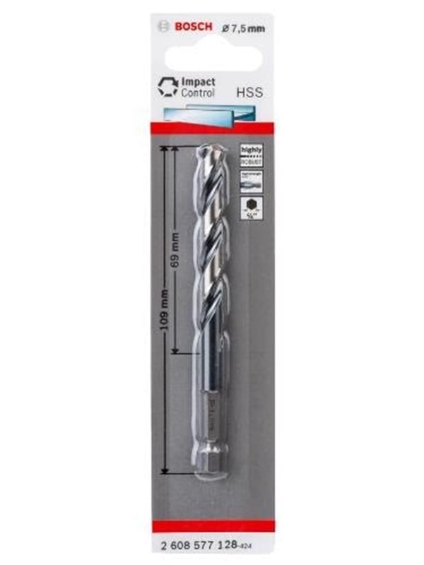 Bosch Metalbor HSS Impact 7,5mm - 2608577128