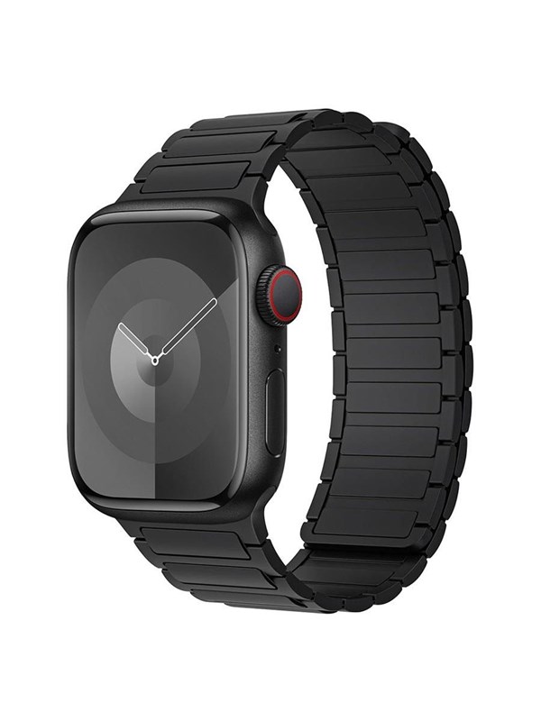 Lippa Apple Watch Magnetisk Silikone Rem 42/44/45/46/49 mm - Sort