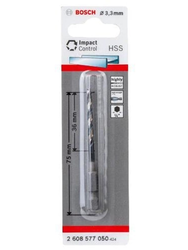 Bosch Metalbor HSS Impact 3,3mm - 2608577050