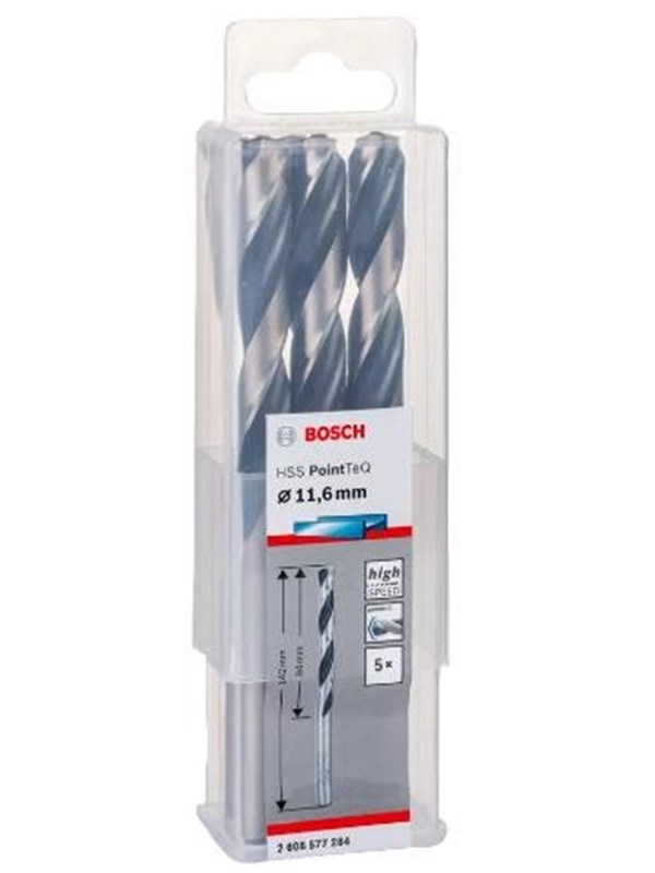 Bosch Metalbor Pointtec HSS-R 11,6mm 5stk - 2608577284