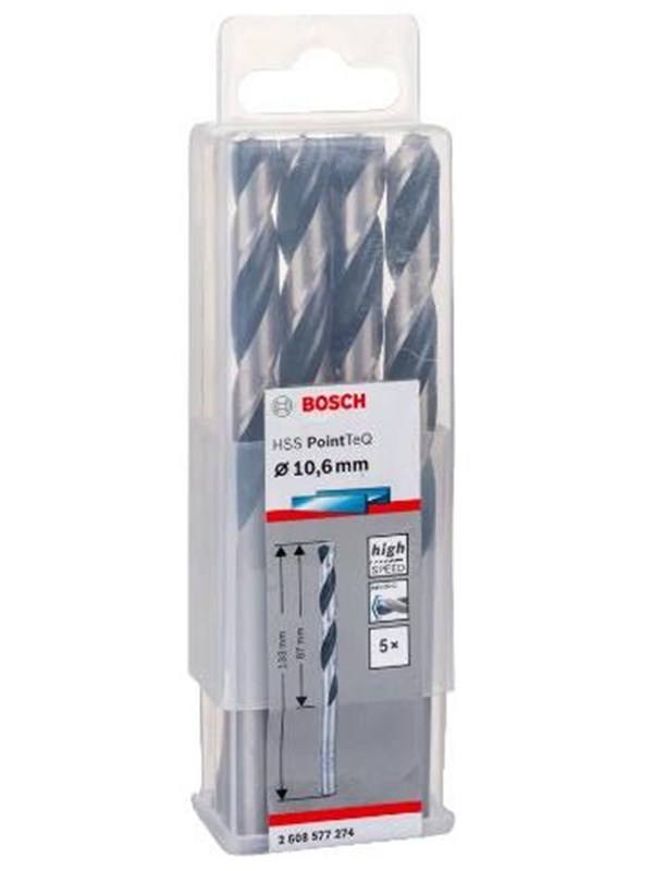 Bosch Metalbor Pointtec HSS-R 10,6mm 5stk - 2608577274
