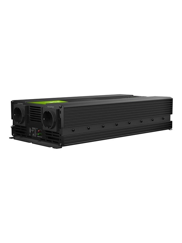 Green Cell INV15 - 12V to 230V | 3000W/6000W | Pure Sine Wave Strømforsyning - 3000 Watt - ATX - 80 Plus