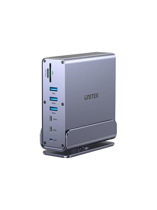 Unitek - docking station - USB-C - 2 x HDMI DP - 1GbE