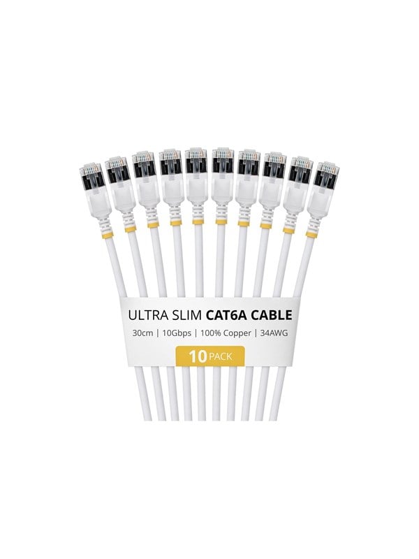 StarTech.com Startech patch cable - 30 cm - white - Hvid
