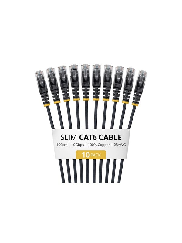 StarTech.com Startech patch cable - 1 m - black - Sort