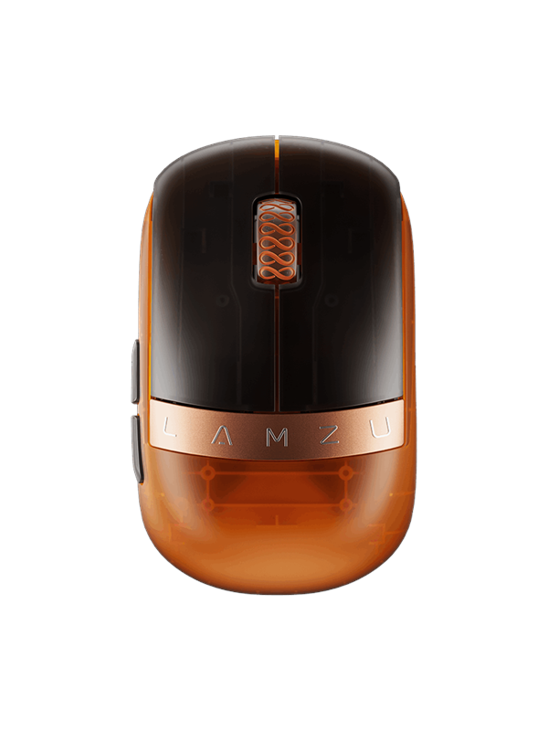 Lamzu Orcus Orange - Gaming Mus - Optisk - 5 knapper - Orange