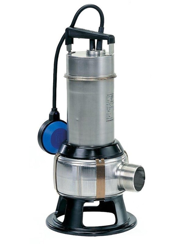 Unilift AP35B.50.06.A1.V: Dyk-/drnpumpe m/niveauafbryder, 5 meter kabel, Schuko stikprop, rustfri - Grundfos