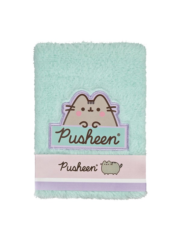 Pusheen A5 notesbog med blødt plysomslag