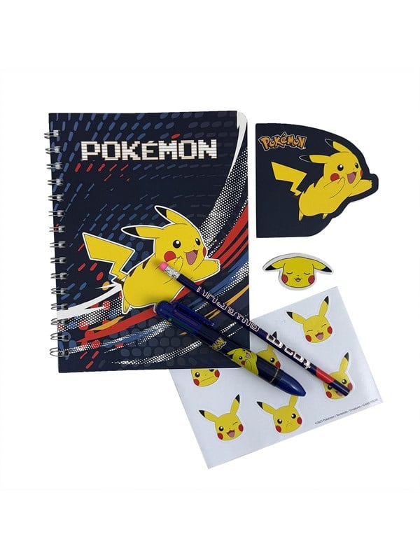 Pokémon skrivesæt - Pikachu med notesbog - GEEKD.dk