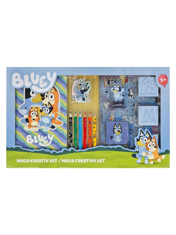 Bluey Mega Farve- og Stempelsæt - 15 Dele