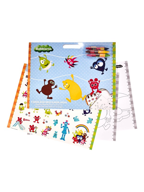 Euromic BABBLARNA Artist pad with 40 colour-in posters 35