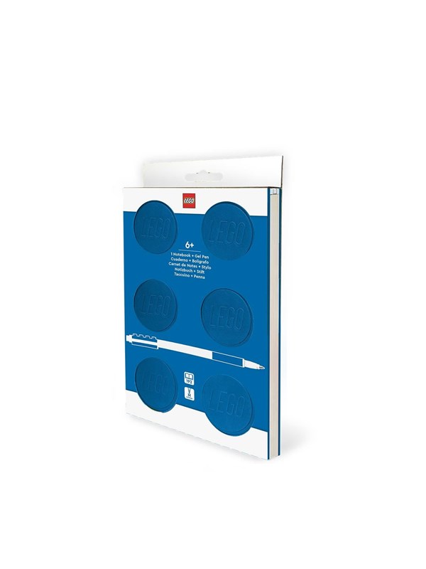 LEGO 4003064-53699 ® Locking Notebook 2x3 Klods Design m/Gel Pen 192p, BLÅ