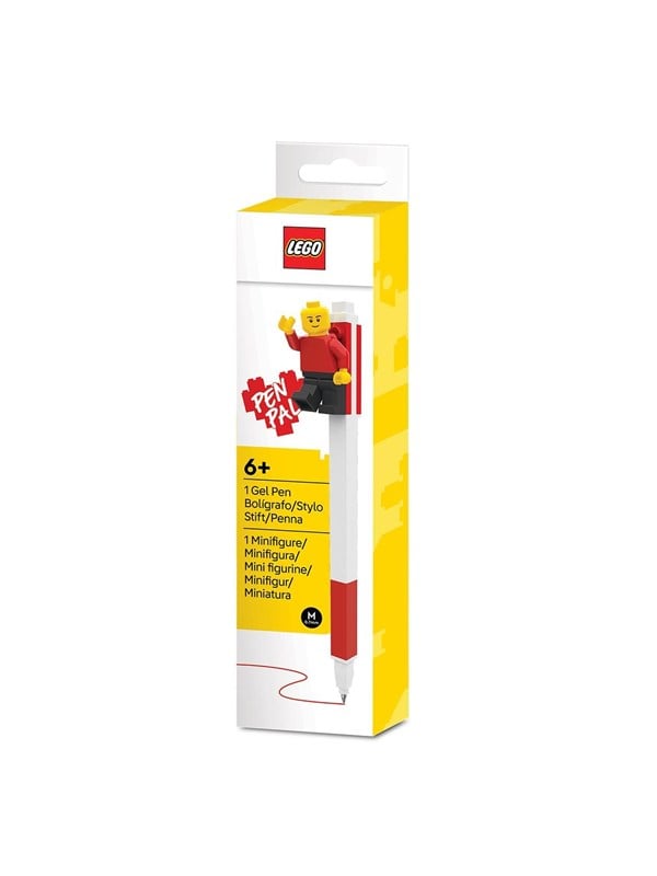LEGO 4003075-53704 Pen Pal rød gelpen med aftagelig minifigur