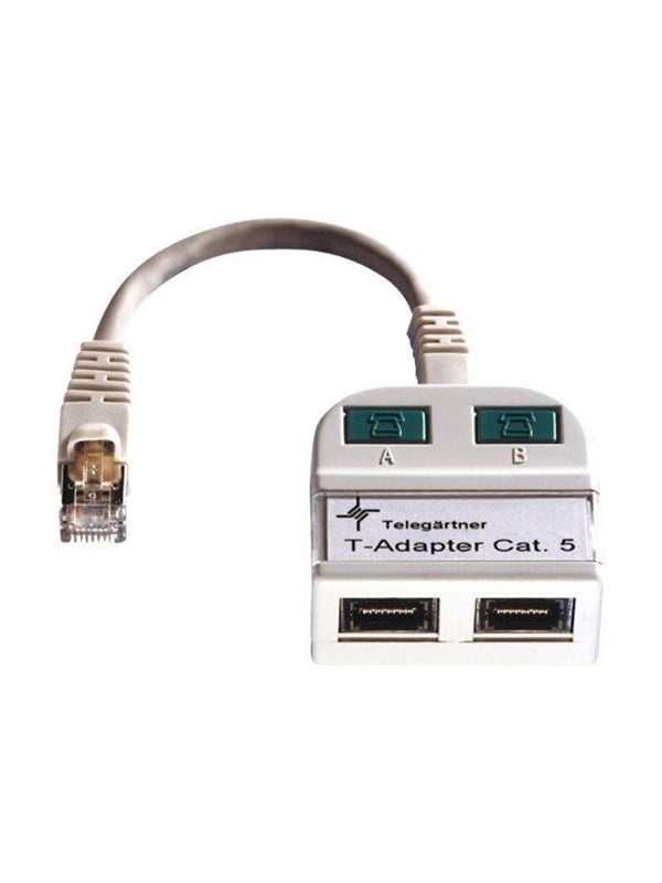 T-adapter Telegärtner CAT5E RJ45 til Token Ring ISDN 2 x - skærmet