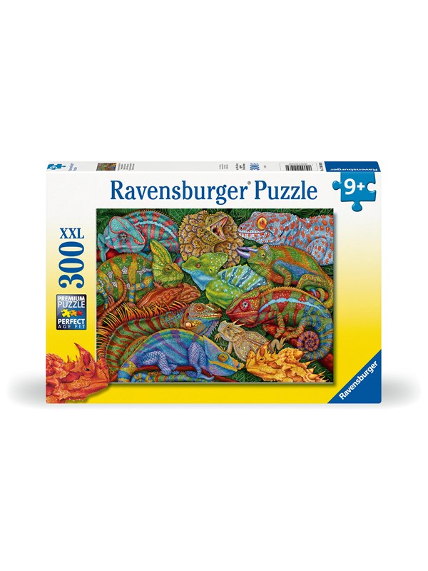 Ravensburger Puslespil - 300 Brikker - Farvestrålende Krybdyr