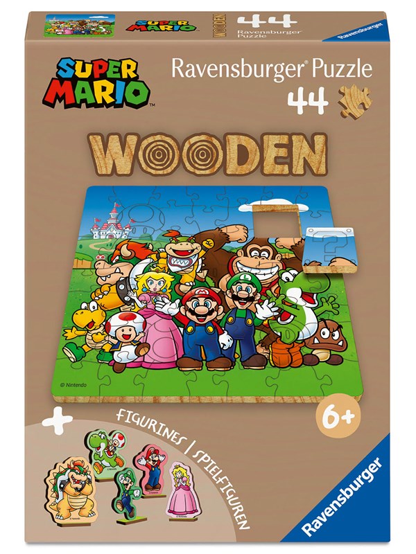 Ravensburger Puslespil - 44 Brikker - Wooden - Super Mario