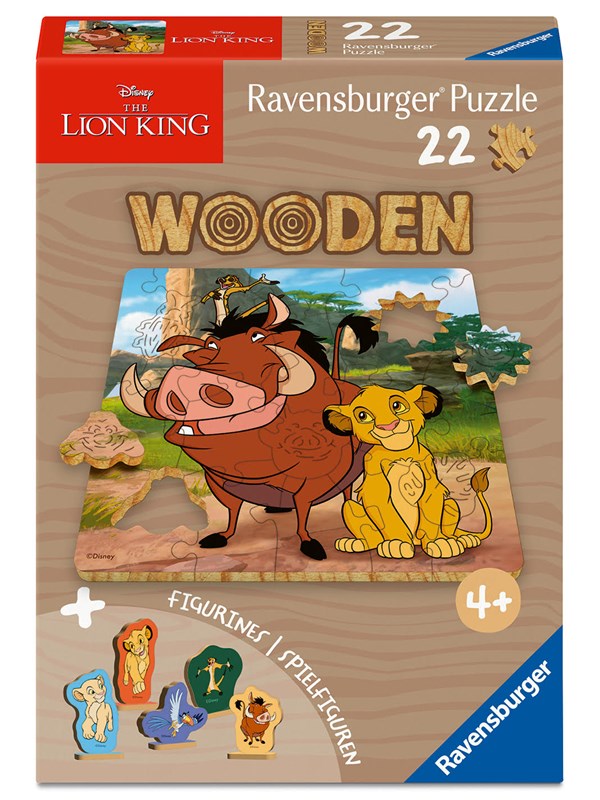 Ravensburger WOODEN Lion King 22 brikker Wood