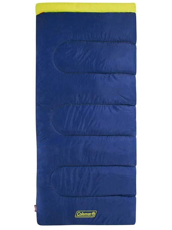 Coleman Heaton Peak 220 rektangulær sovepose til voksne 220 x 85 cm - blå/gul