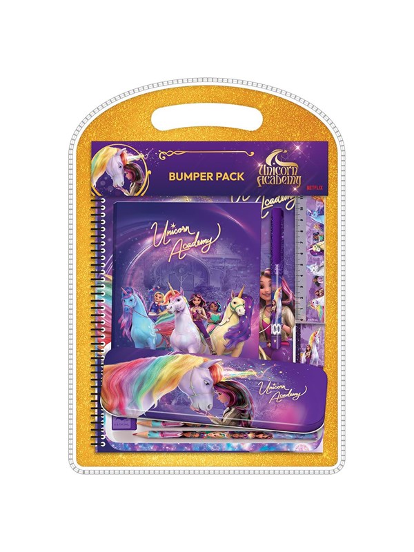Unicorn Academy Skrivesæt - 12 Dele - Bumper Set